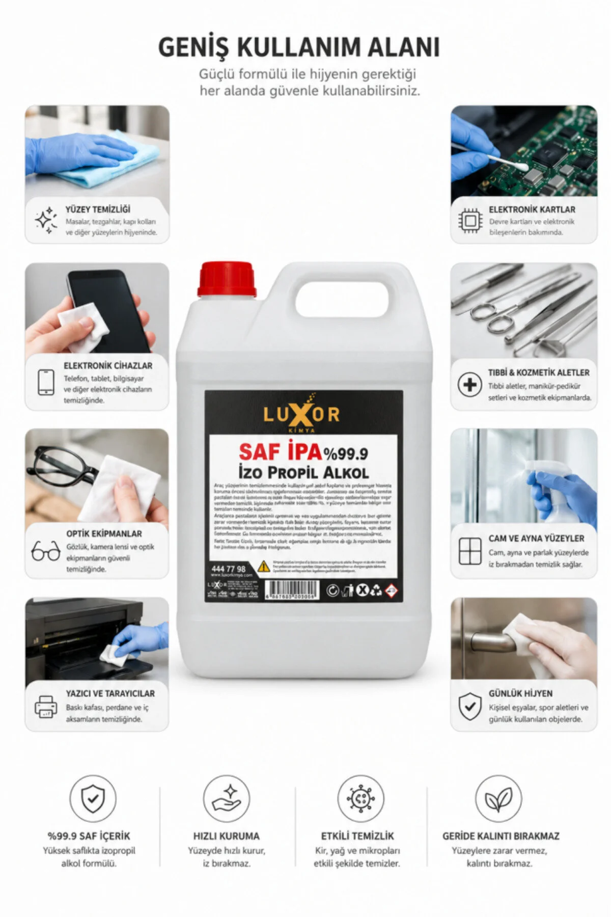 Saf İzopropil İpa 5 Lt görsel 2