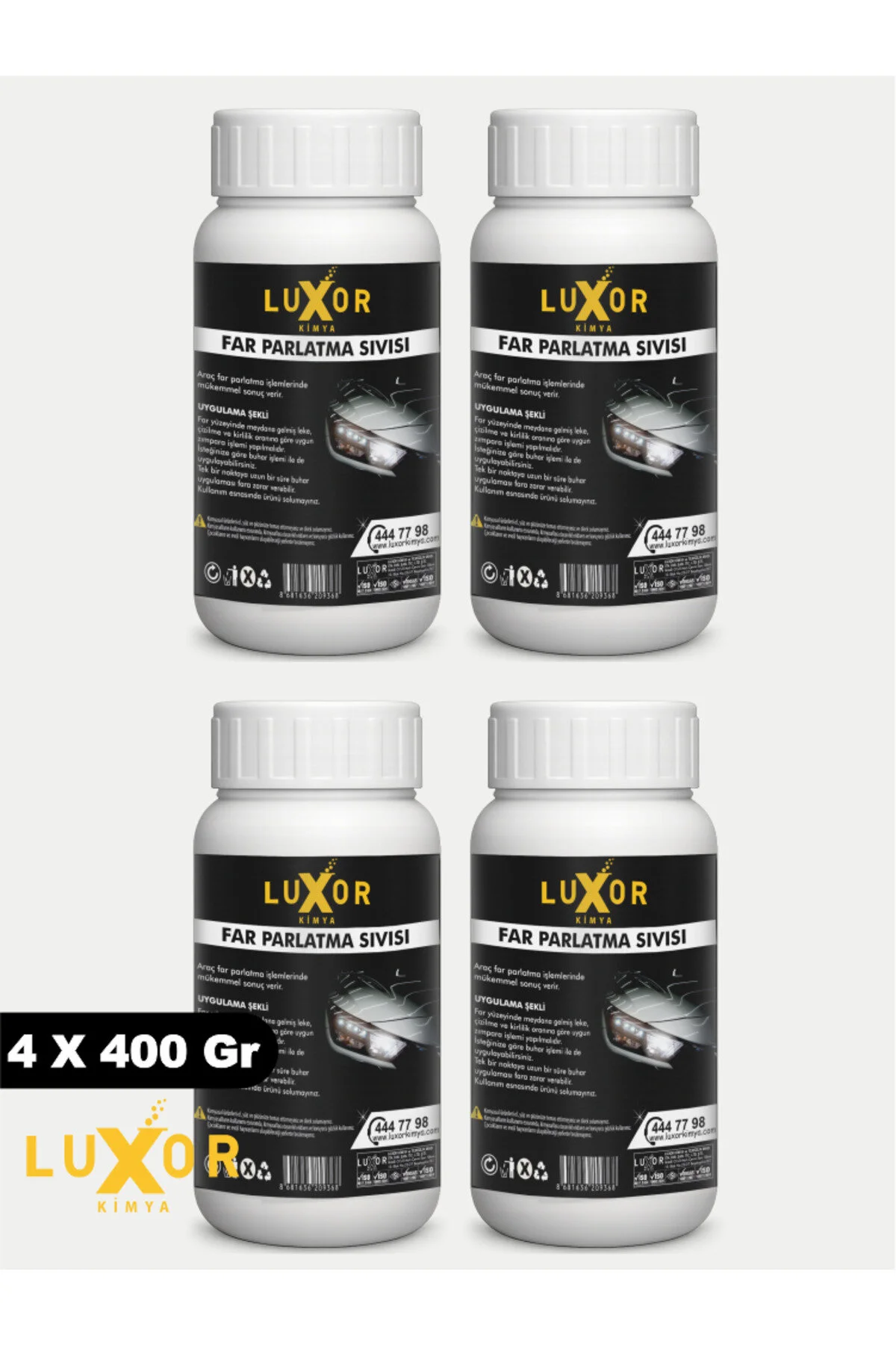 Far Parlatma Buharlı Far Parlatıcı Far temizleme 4x250 Gr
