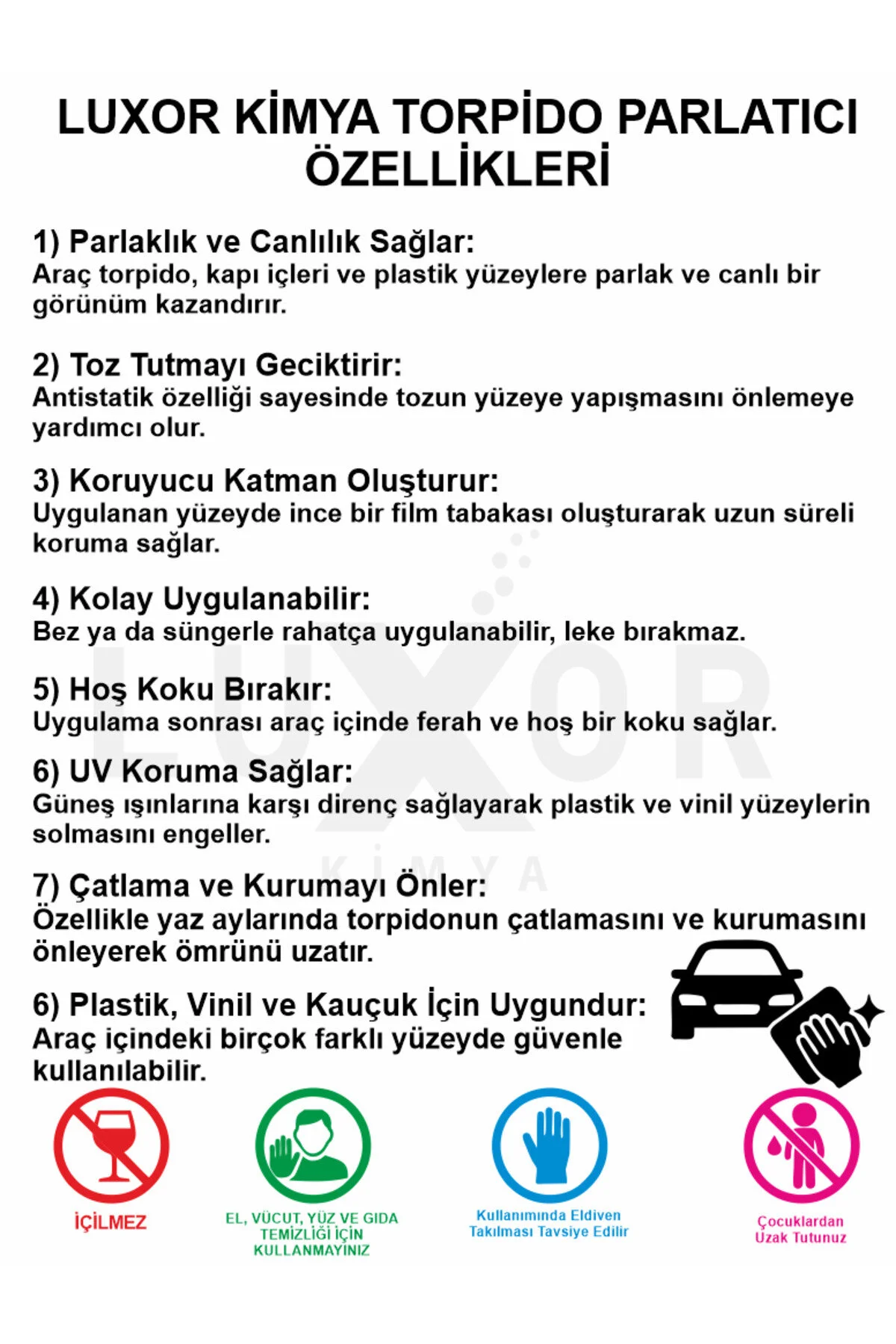 Kimya Silikonlu Torpido Parlatıcı 1 Lt görsel 2
