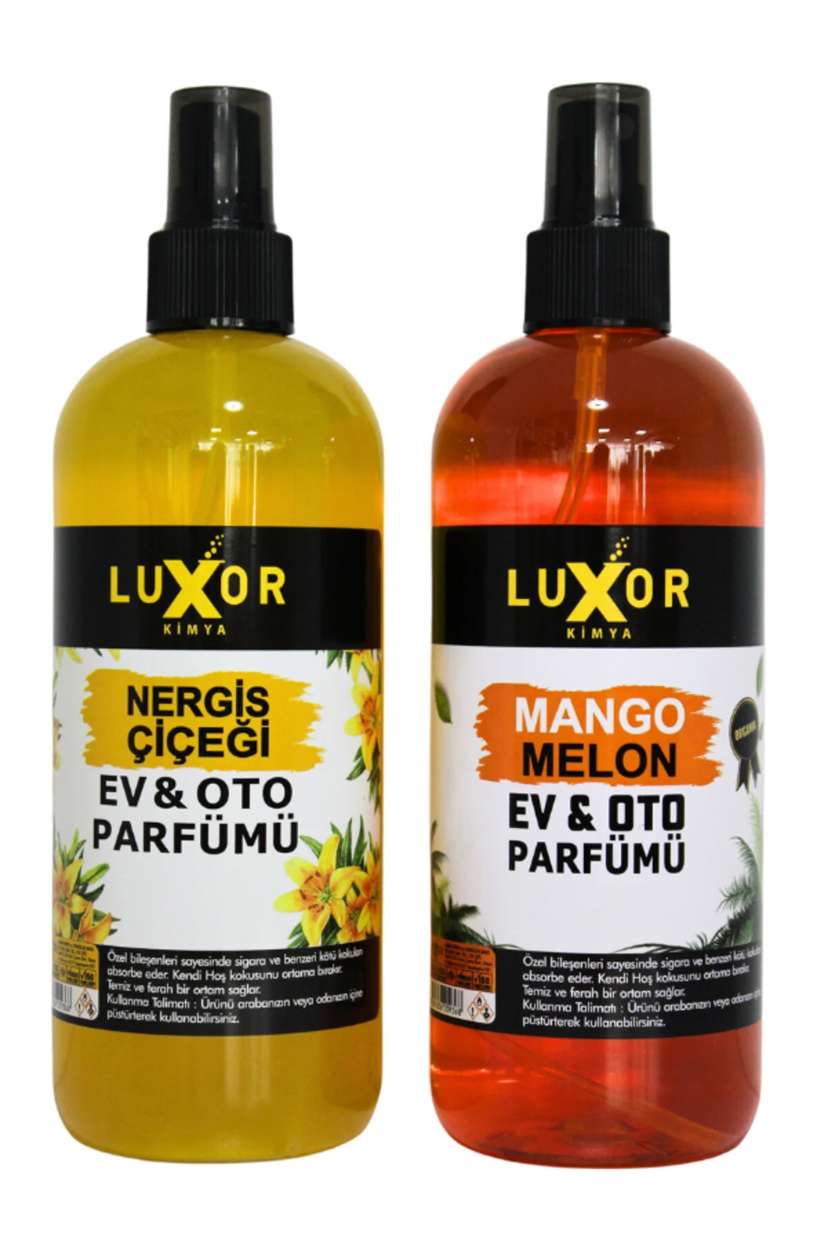 Mango Kavun & Nergis Çiçeği Oto Kokusu 400 ML x 2 Set Ev & Araç Sprey Parfüm