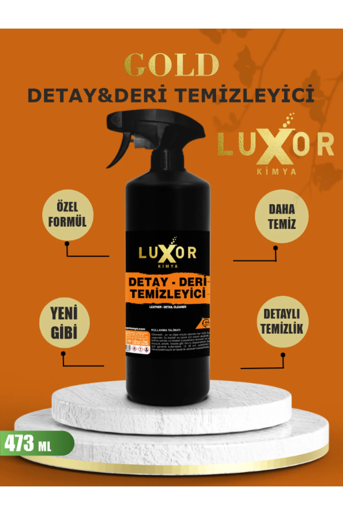 Gold Serisi Detay Deri Temizleyici 473 ml görsel 2