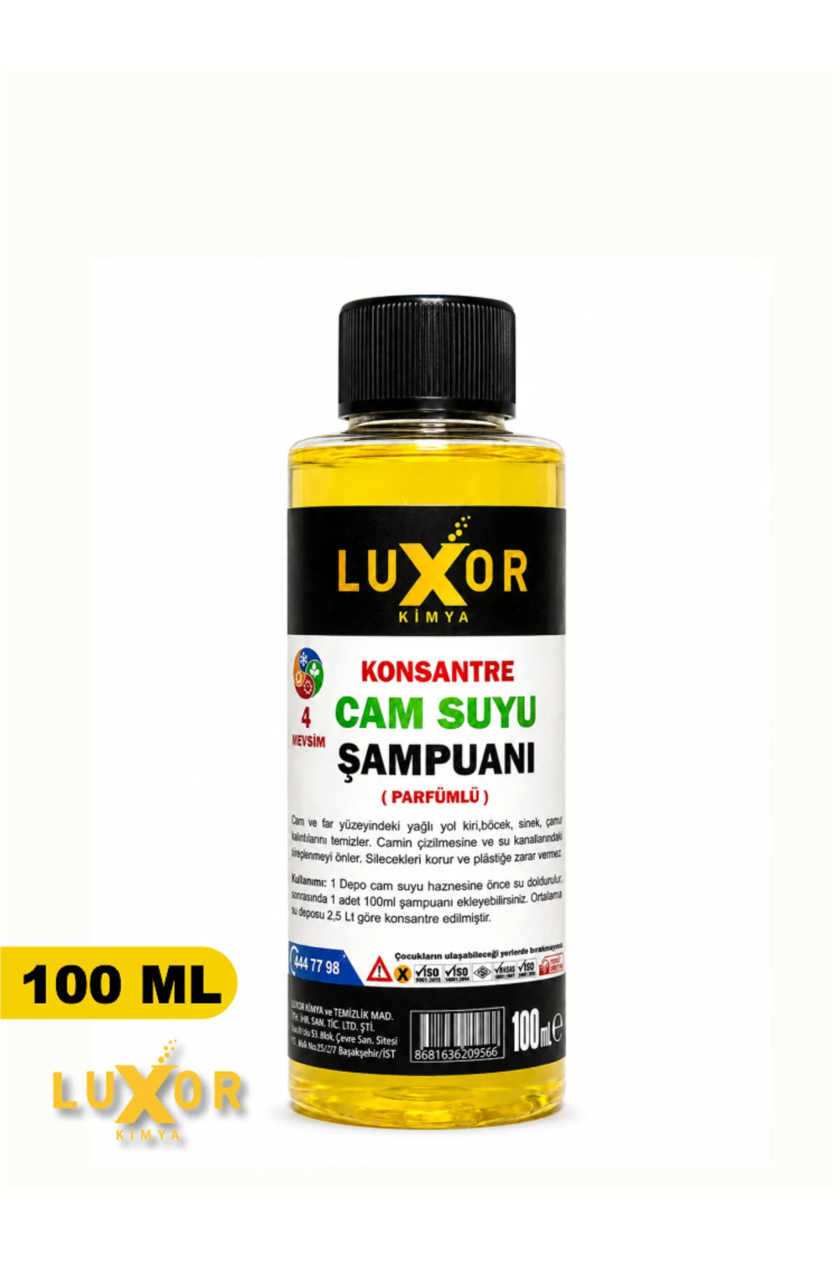 Konsantre Oto Cam Suyu Şampuanı 100ml 5 Adet görsel 2
