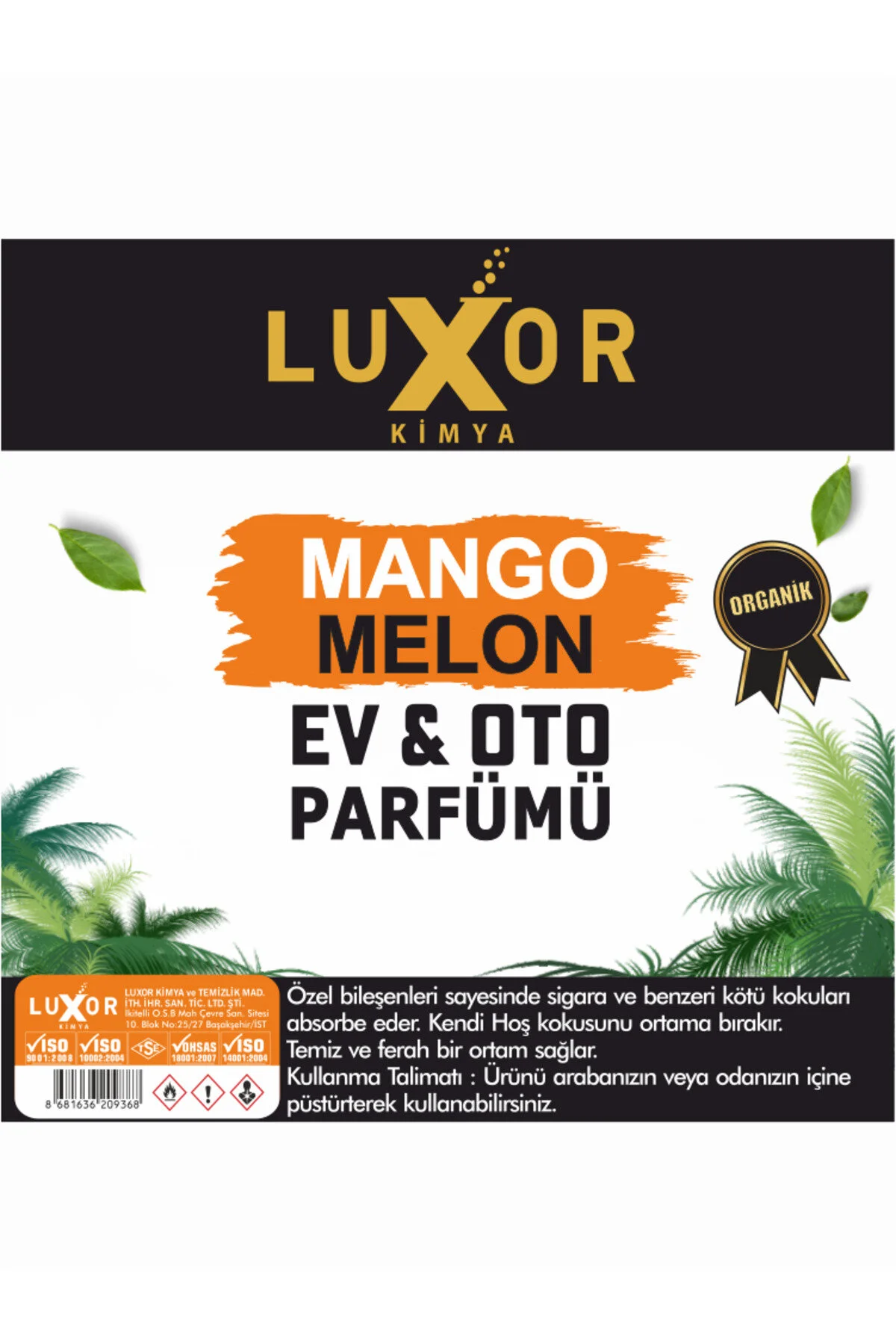 Oto Parfümü Mango Kavun & Özel Koku 100 ML | Oto Kokusu | Araç Parfümü | Sprey Oto Kokusu görsel 4